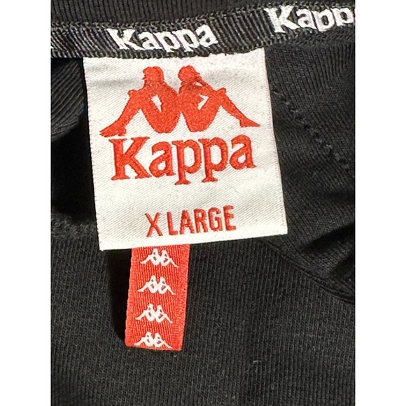 KAPPA Black & White Esmio 2 Logo Hoodie Mens Size XL New Without Tag - Picture 5 of 7